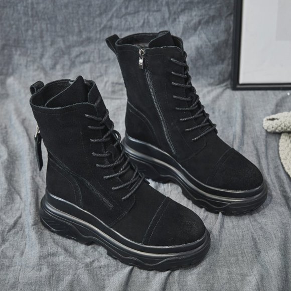 Autumn Winter New Matching Boots Simple Martin Boots All  Martin short boots all-match in autumn and winter